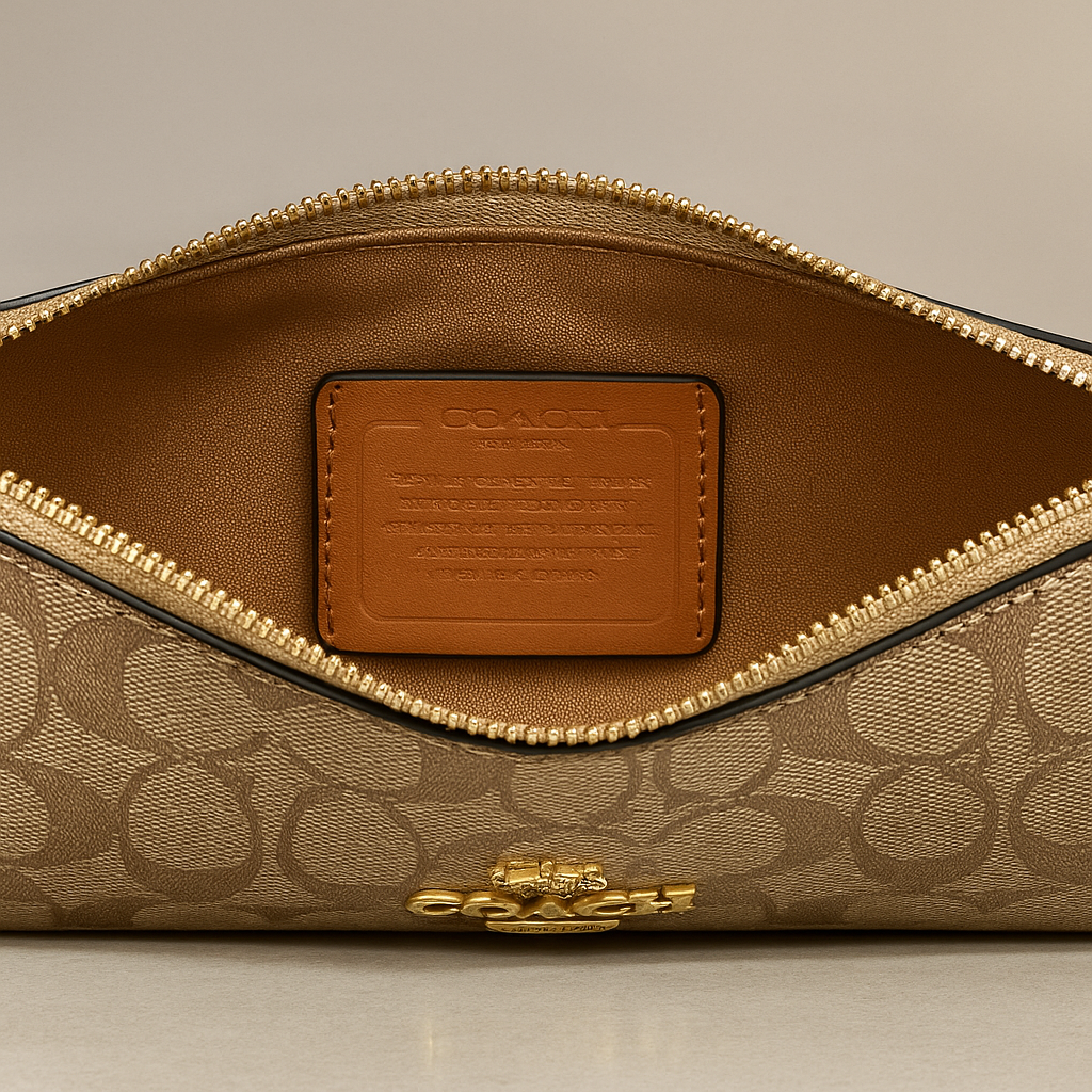 Coach Signature Chain Shoulder Bag – Classic Tan Monogram