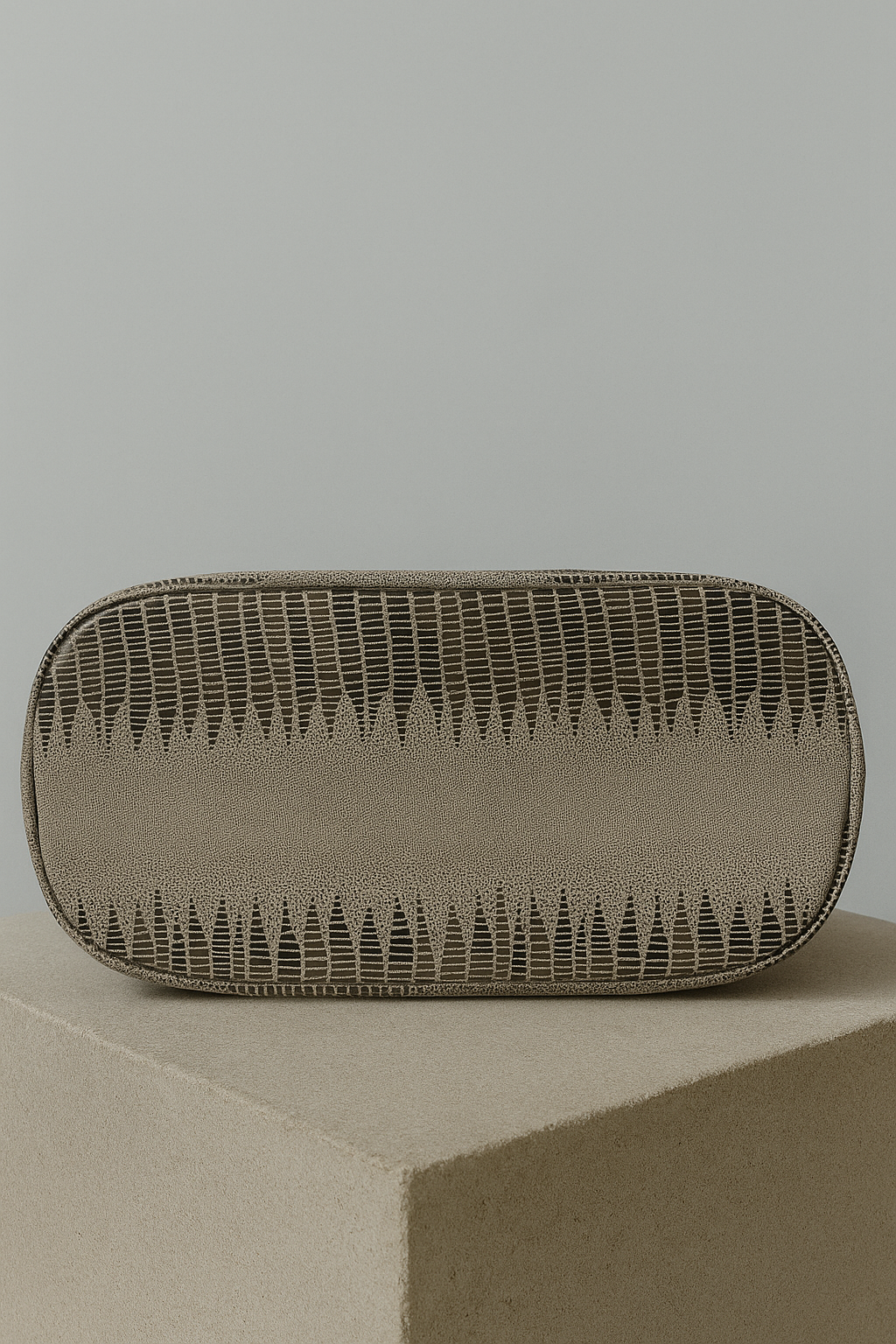 Taupe hobo-style bag