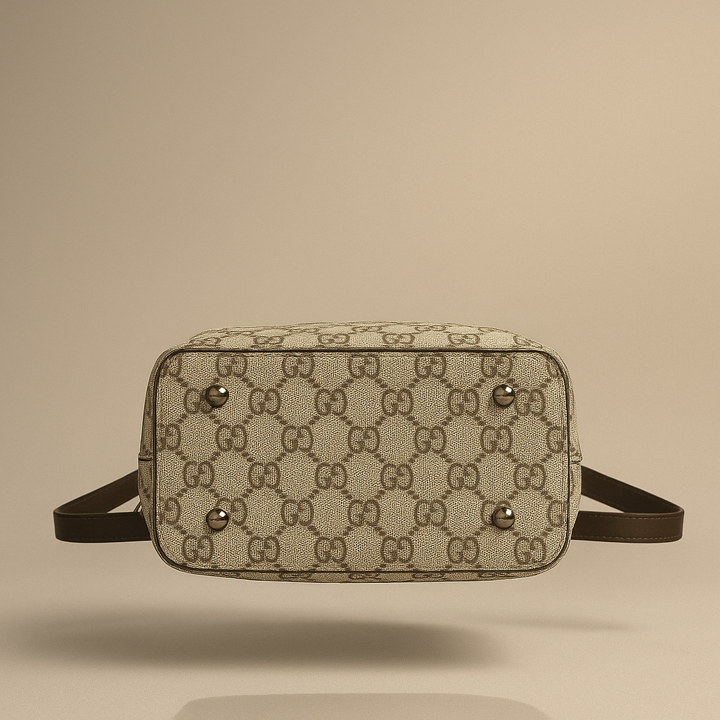 GG Monogram Signature Backpack – Beige & Brown